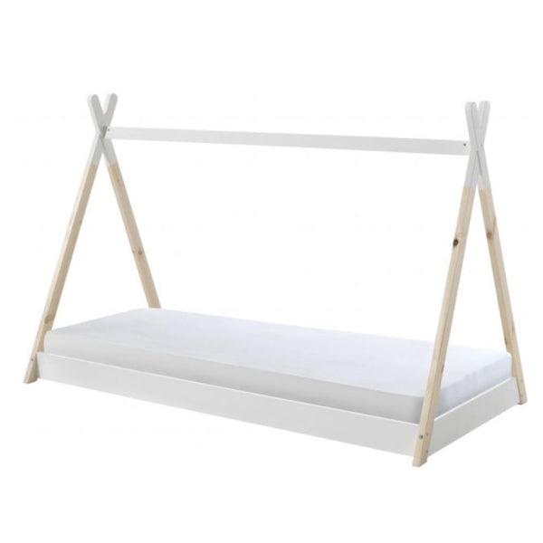 Tipi White Single Bed by Vipack