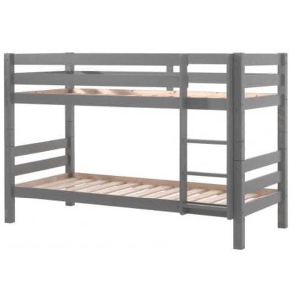 Grey Bunk Beds 140cm - Vipack Pino