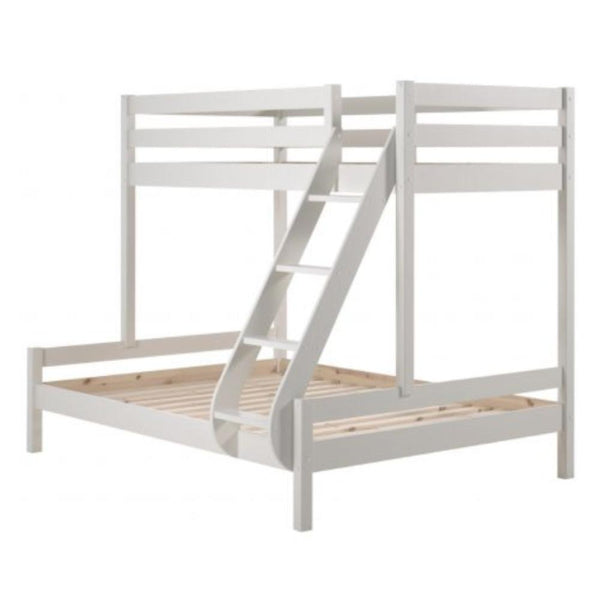 Triple 4ft6 Bunk Bed White by Vipack