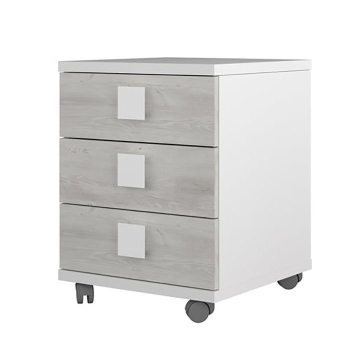 Trasman Jules Drawers in White with Natural Accent (6723077046425)