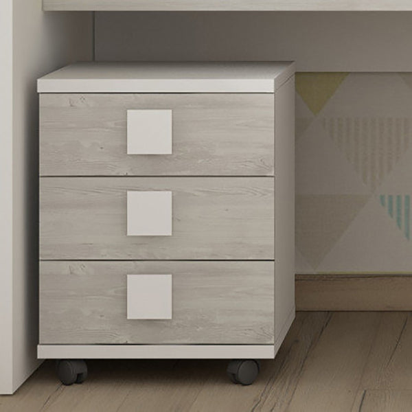 Trasman Jules Drawers in White with Natural Accent (6723077046425)
