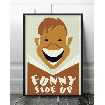 Vintage Print Funny Side Up (5894303940761)
