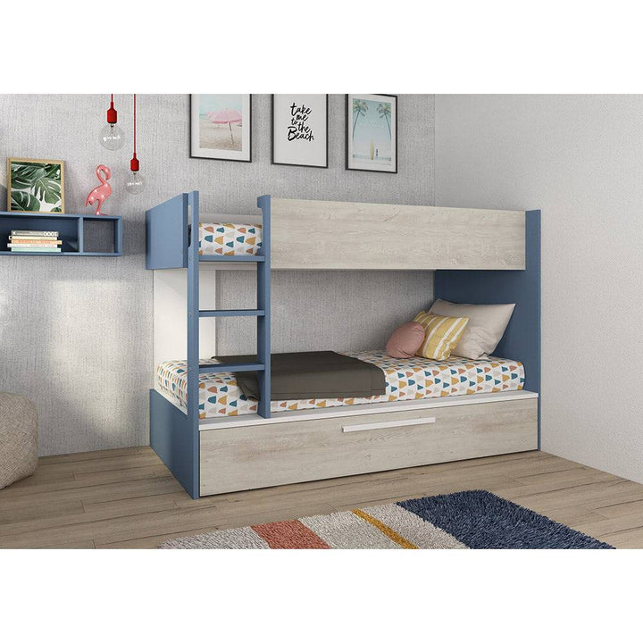 Trasman Jules Bunk Bed with Trundle Smokey Blue - Expected January 22 (6723076096153)
