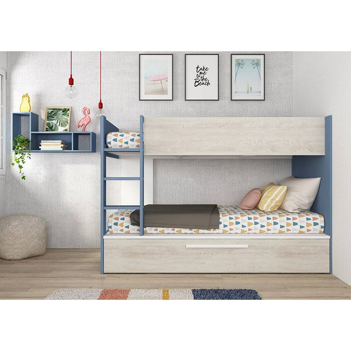 Trasman Jules Bunk Bed with Trundle Smokey Blue - Expected January 22 (6723076096153)