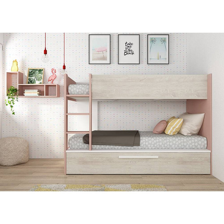 Trasman Jules Bunk Bed with Trundle Antique Pink - Expected January 22 (6723076194457)