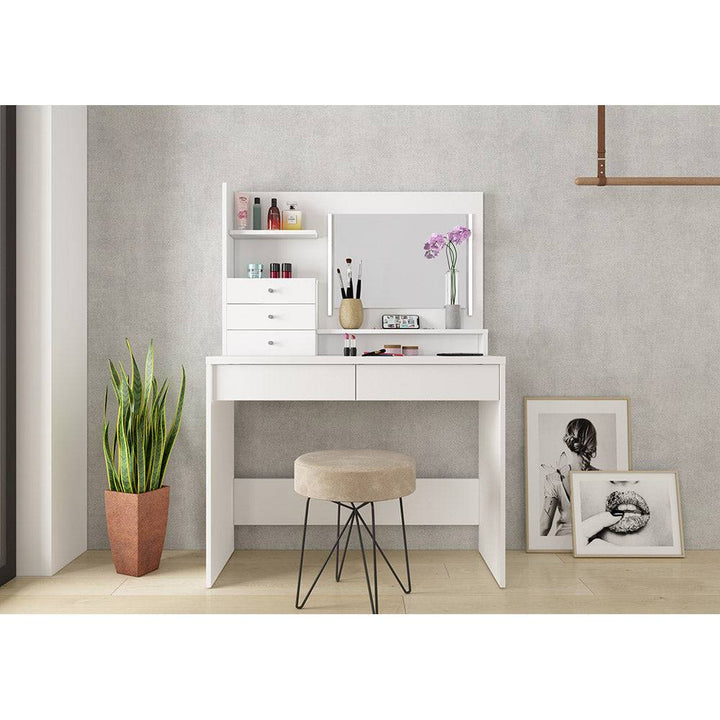 Trasman Vanity Desk in White (6723076292761)