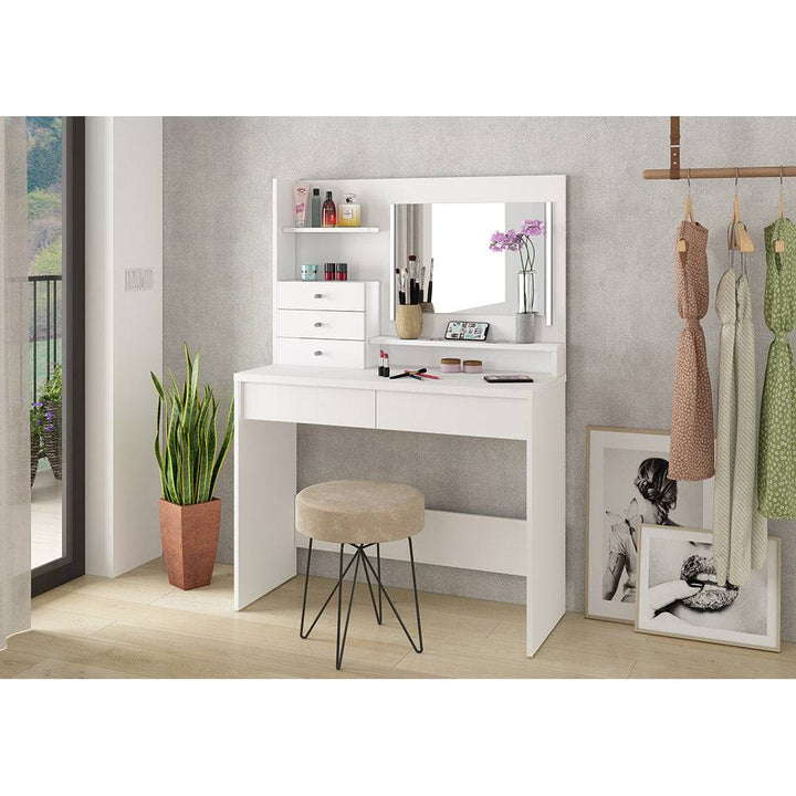 Trasman Vanity Desk in White (6723076292761)