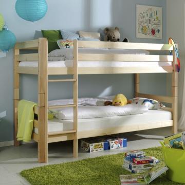 Natural Bunk Beds 140cm - Beni Solid Beech (5894311542937)