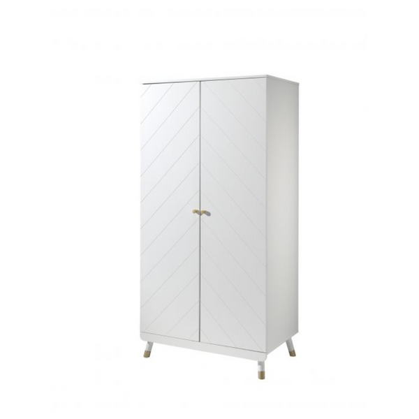 Billy 2 Door Wardrobe White - Jellybean 