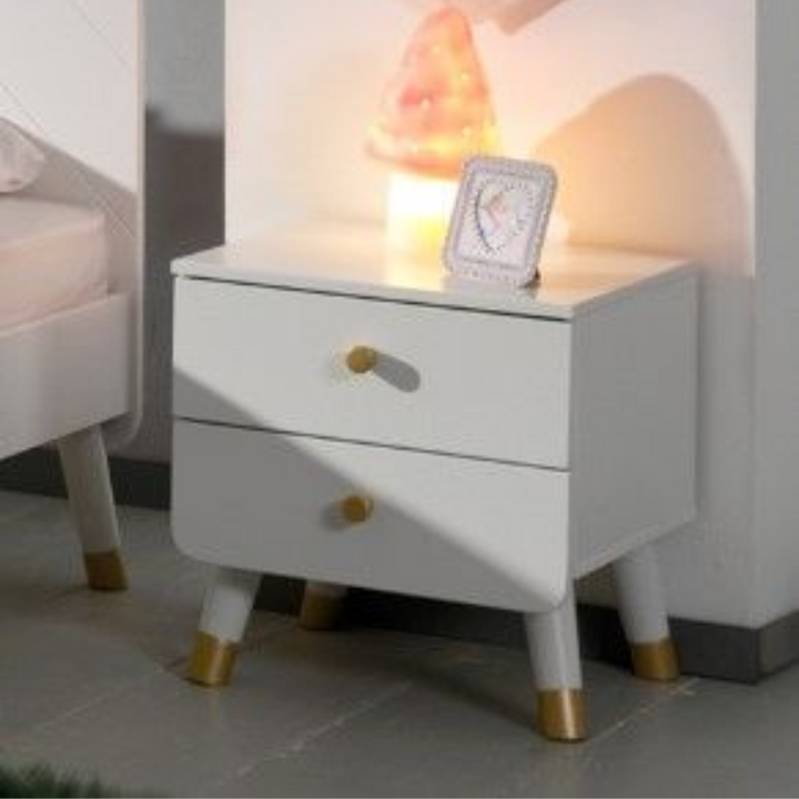 Billy Nightstand Satin White - Jellybean 