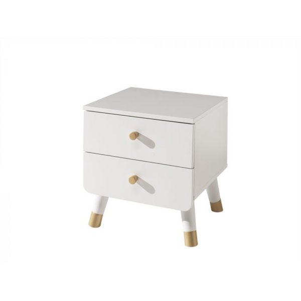 Billy Nightstand Satin White - Jellybean 