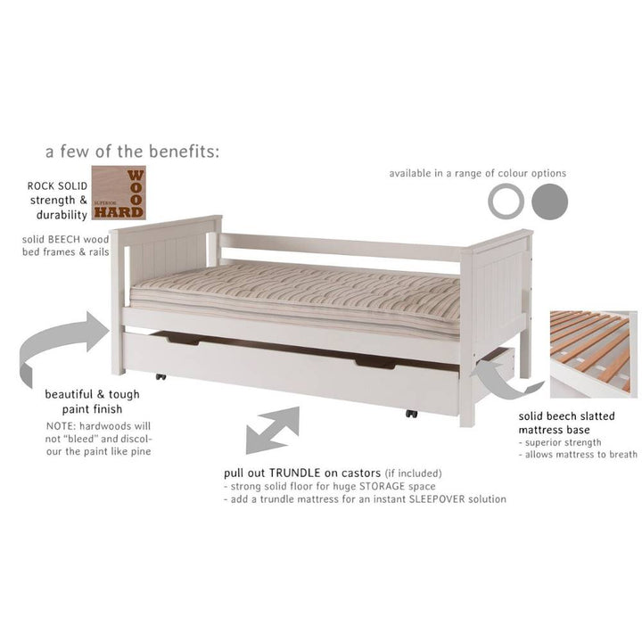 Little Folks Furniture - Fargo Trundle Bed Drawer - Colour Options Available