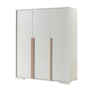 Vipack - London 3 Door Wardrobe - White (5894318719129)