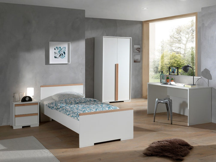 Vipack - London Single Bed - White (5894318391449)