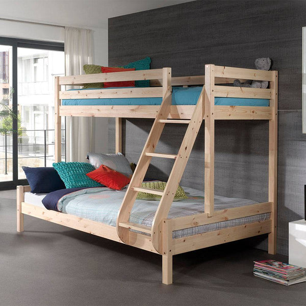Triple 4ft6 Bunk Bed Natural by Vipack (6102215000217)