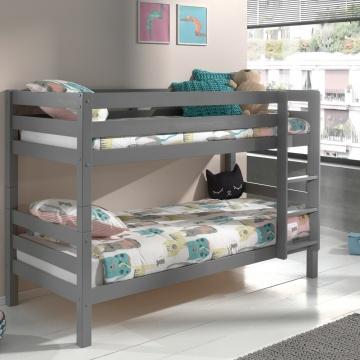 Grey Bunk Beds 140cm - Vipack Pino (5894322880665)