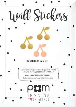 POM - Wall Sticker - Cherry - Rose Gold (5894323273881)
