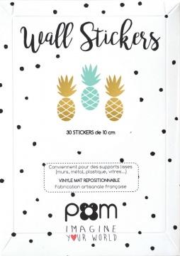 POM - Wall Sticker - Mint Gold Pineapple (5894323110041)