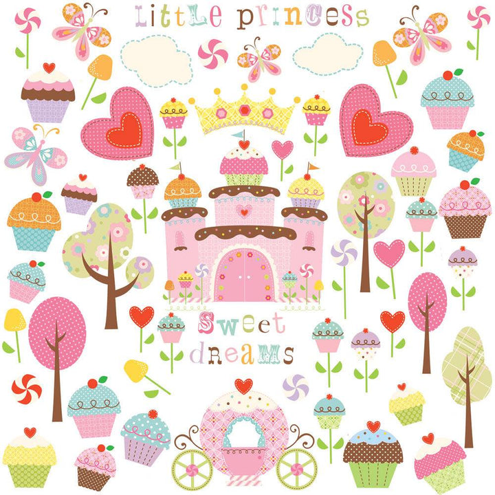 RoomMates - Wall Stickers Cupcake Castle (5945519112345)