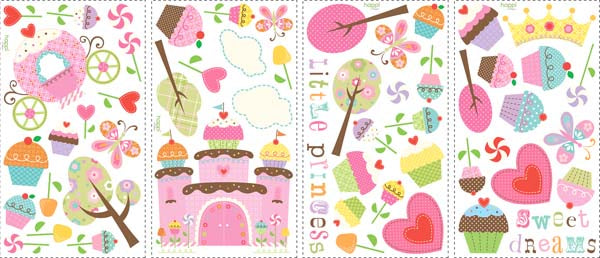 RoomMates - Wall Stickers Cupcake Castle (5945519112345)