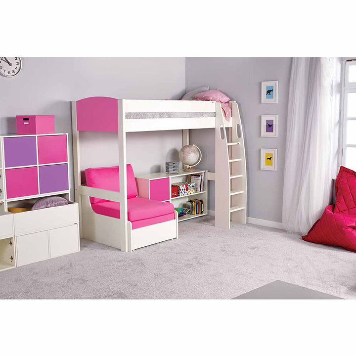 Stompa - UNOS Single Chair Bed - Pink (5894327042201)