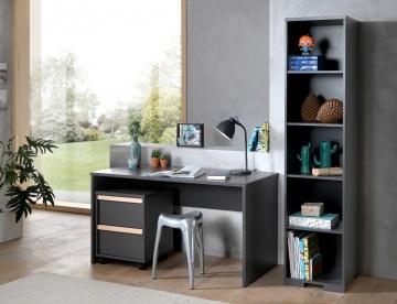 Vipack - London Bookcase - Grey (5894318489753)
