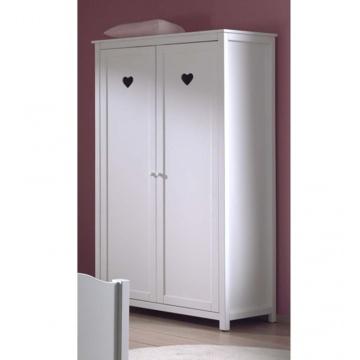 Vipack - Amori 2Dr Wardrobe - White (5894310428825)