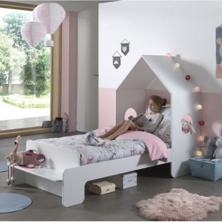 Vipack - Casami White Single Bed - Jellybean 