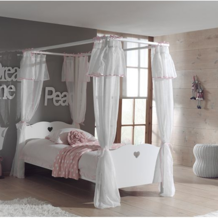 Vipack - Amori Single Bed With Canopy - Jellybean 