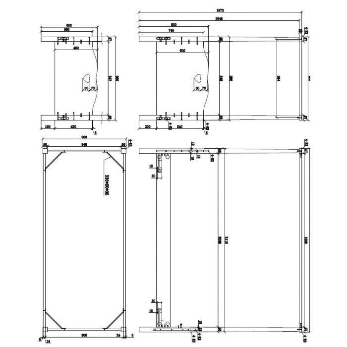 Vipack - Amori Single Bed With Canopy - Jellybean 