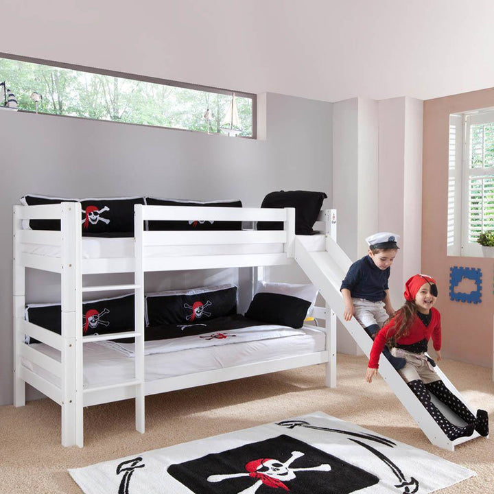 Kidz Beds Beni Bunk Bed w/ Slide in White (5894323568793)