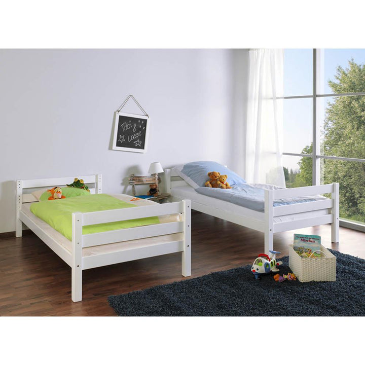White Bunk Beds 140cm - Beni Solid Beech (5894311575705)