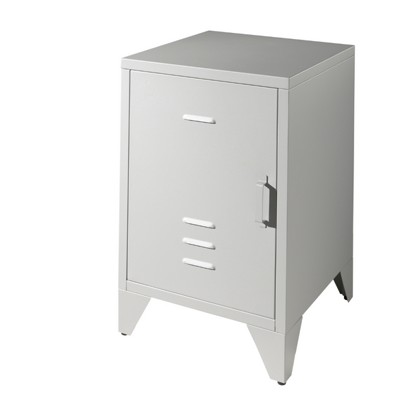 Bronxx Metal Bedside Grey - Jellybean 