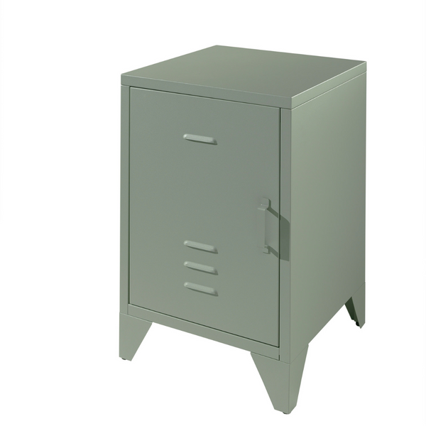 Bronxx Metal Bedside Table Olive Green - Jellybean 