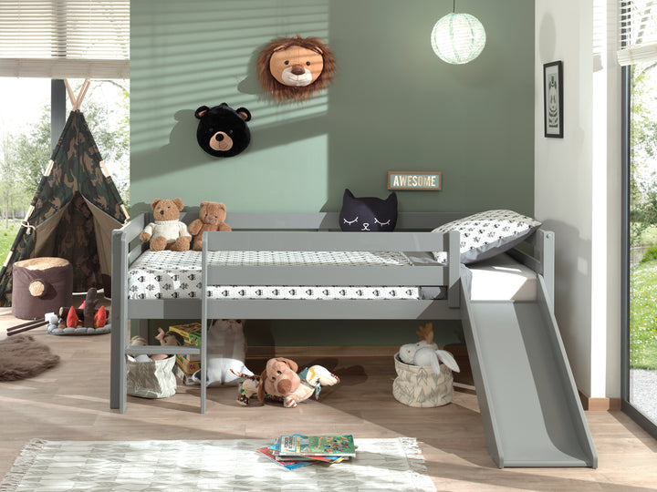 Pino Midsleeper Ladder + Slide Grey - Jellybean 