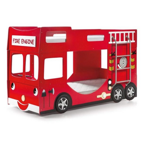 Vipack - Funbeds Fire Truck Bunk Bed - Jellybean 