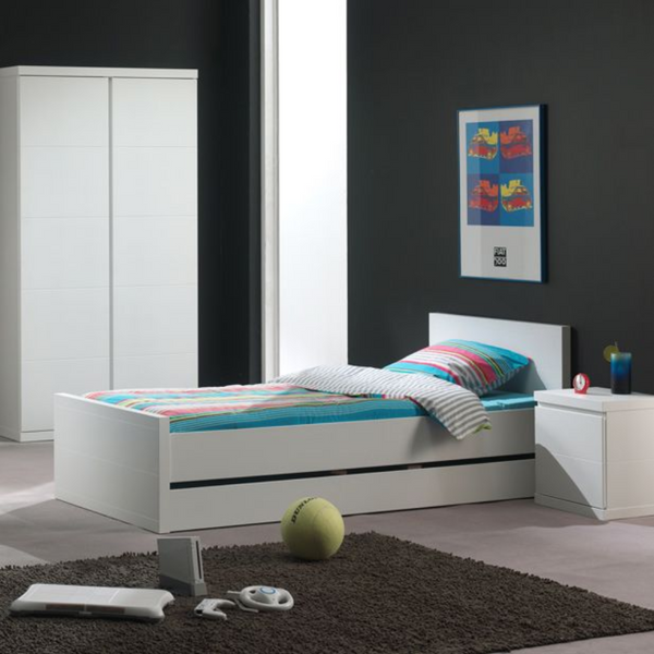 Vipack - Lara Trundle Bed Drawer - White - Jellybean 