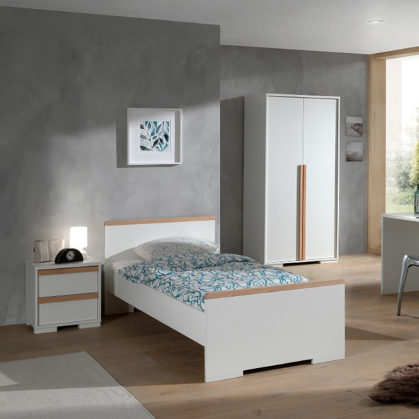 Vipack - London Nightstand - White - Jellybean 