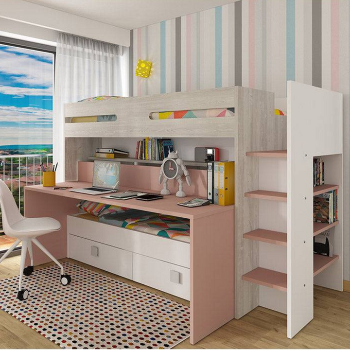 Trasman Spectra in Antique Pink - Bunk Bed - Jellybean 