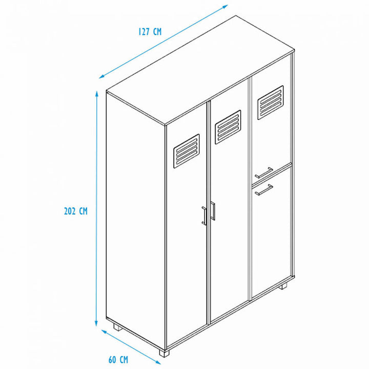 Kidz Beds - Iron Wardrobe (6676871282841)