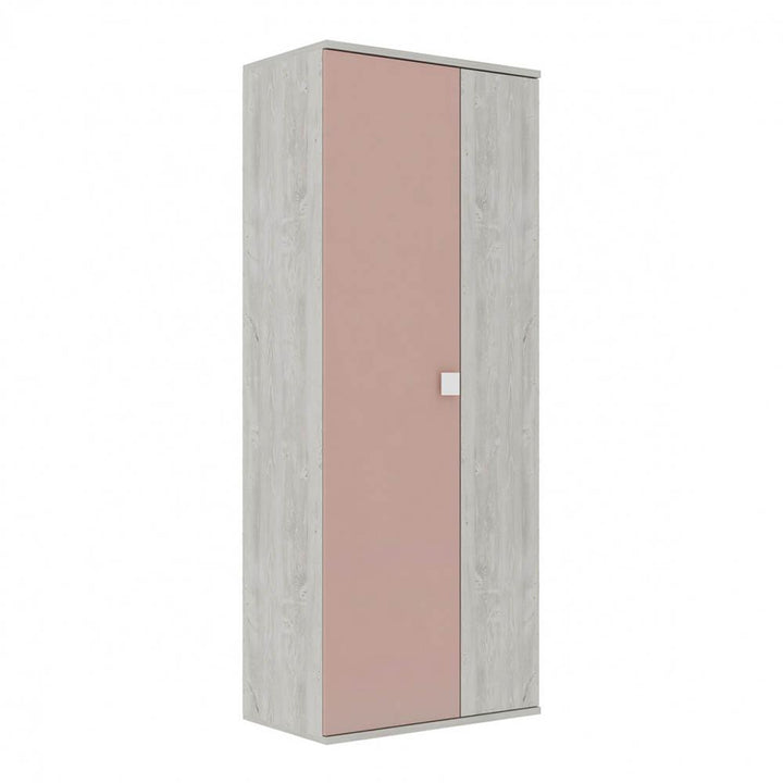Trasman Jules 2 Door Wardrobe - Antique Pink (5894304170137)