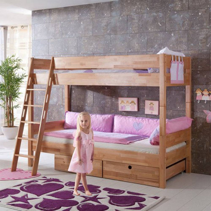 Kidz Beds - Stefan Bunk Bed - Beech (5894311706777)
