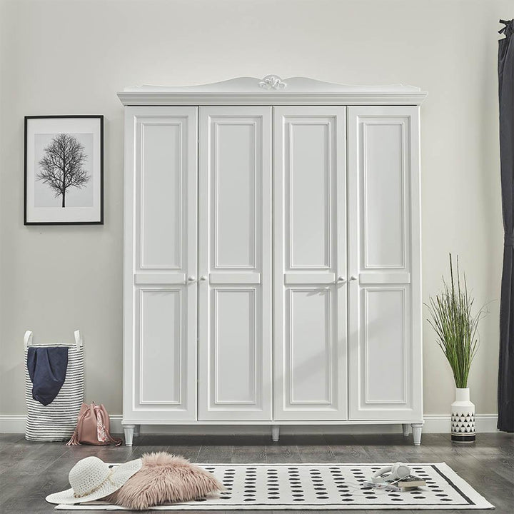 Kidz Beds - Lora 4 Door Wardrobe (5894301614233)