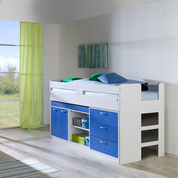 Kidz Beds - Finn Midsleeper - Colour Options Available (5945507578009)