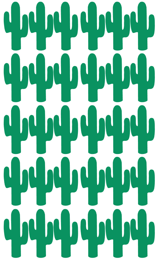 Pom - Wall Stickers - Cactus - Green (5894324813977)