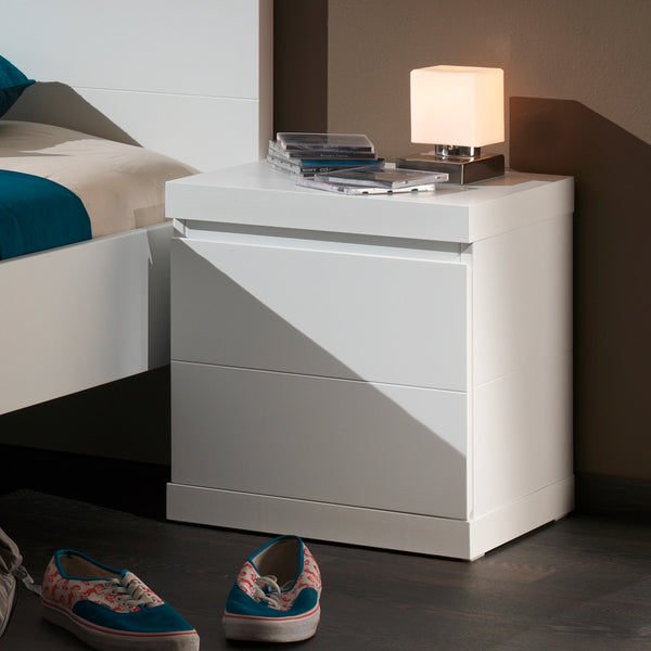 Vipack - Lara Bedside Locker - White (5894318227609)