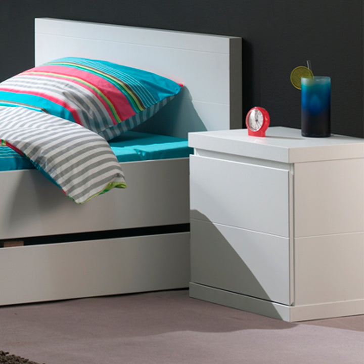 Vipack - Lara Bedside Locker - White (5894318227609)
