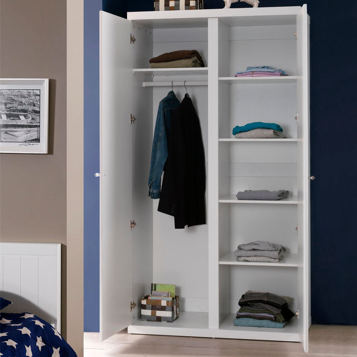 Vipack - Robin 2 Door Wardrobe - White (5894324093081)