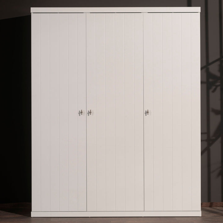 Vipack - Robin 3 Door Wardrobe - White (5894324125849)